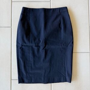 Ann Taylor pencil skirt navy blue size 0